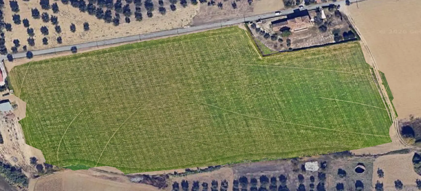 Rilievo terreno agricolo per analisi idrologica